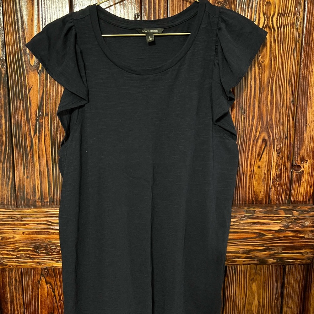 Banana Republic Navy Short Sleeve Top